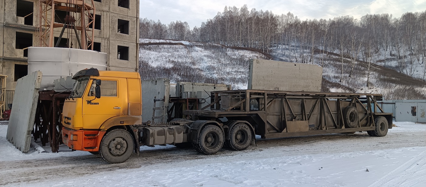 Аренда и услуги панелевозов для перевозки ЖБИ изделий в Самарской области